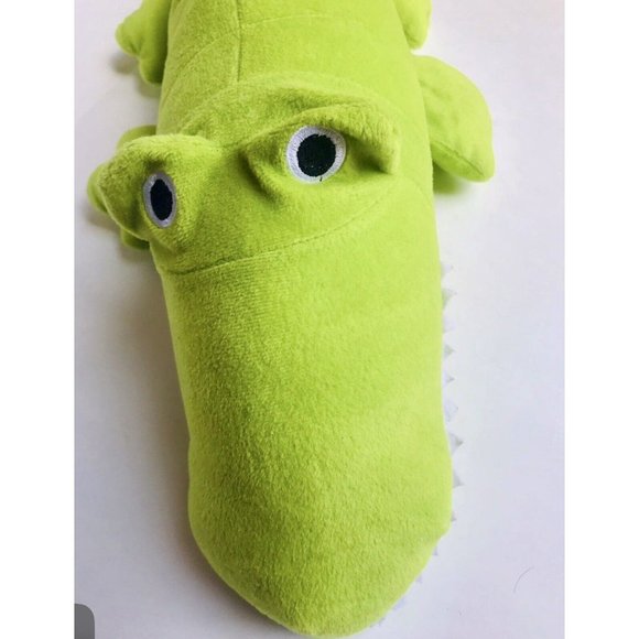 Banana Boat Plush Green Alligator Crocodile Stuffed Animal Pillow 28” Sunscreen - Picture 7 of 11